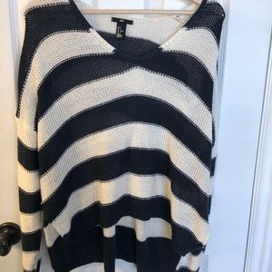 Oversized striped sweater